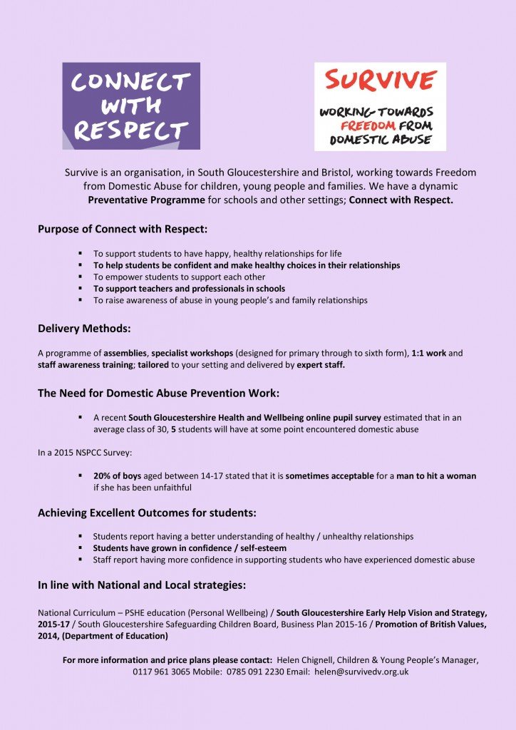 Commissioning Flyer Connect with Respect